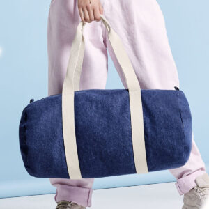 BagBase Denim Barrel Bag