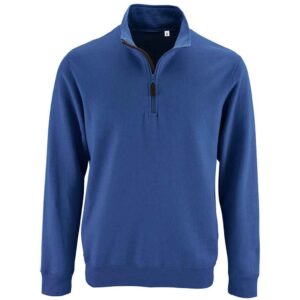 SOL'S Stan Contrast Zip Neck Sweatshirt