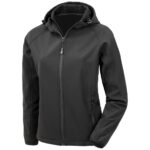 Result Recycled Ladies Three Layer Printable Hooded Soft Shell Jacket