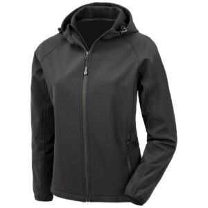 Result Recycled Ladies Three Layer Printable Hooded Soft Shell Jacket