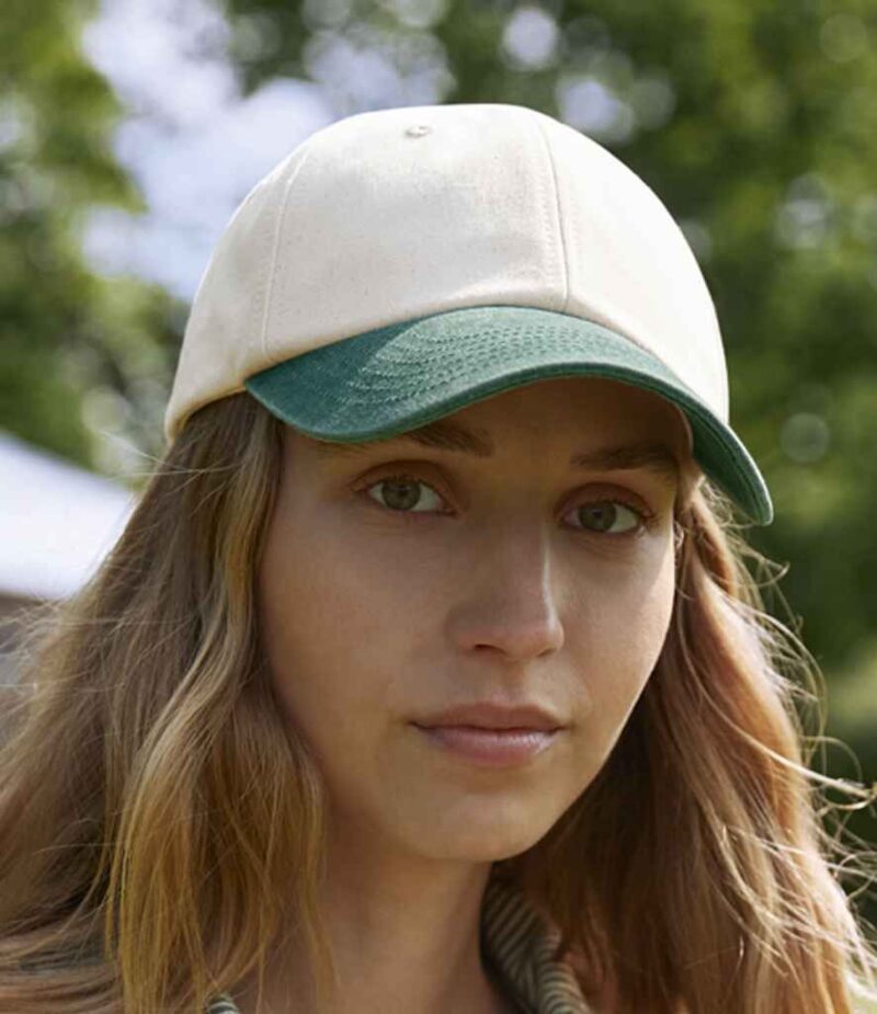 Beechfield Contrast Peak Low Profile Vintage Cap