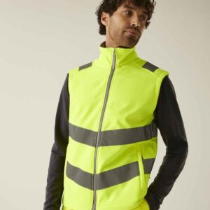 Regatta High Visibility Pro Contract Ablaze Soft Shell Bodywarmer