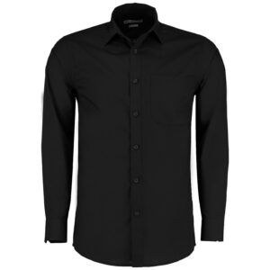 Kustom Kit Long Sleeve Tailored Poplin Shirt