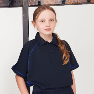 Finden + Hales Kids Performance Piped Polo Shirt