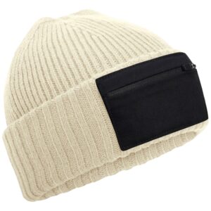 Beechfield Zip Patch Beanie