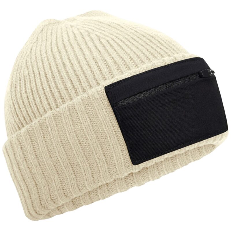 Beechfield Zip Patch Beanie