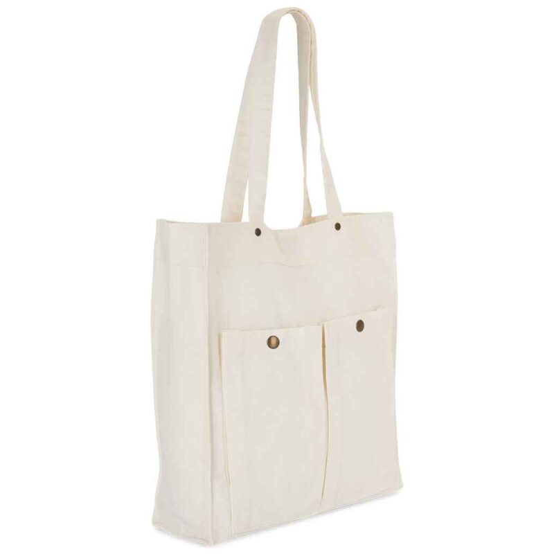 Kimood Washed Cotton Bag with Pockets