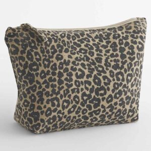 Westford Mill Leopard Print Canvas Accessory Bag