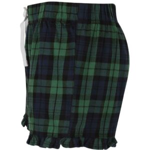 SF Clothing Ladies Tartan Frill Lounge Shorts