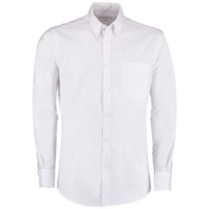 Kustom Kit Long Sleeve Slim Fit Workwear Oxford Shirt