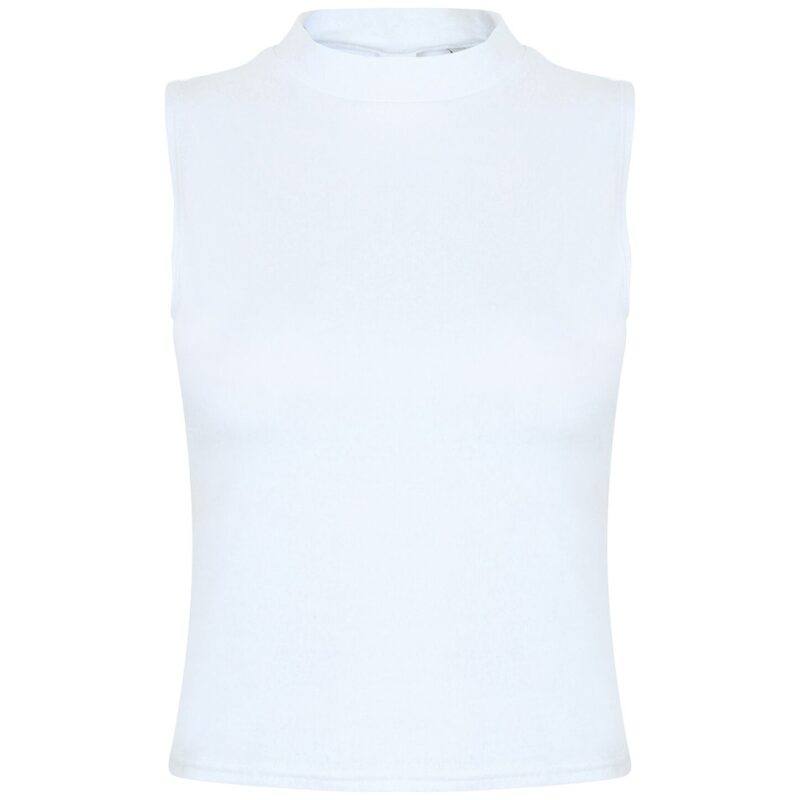 SF Clothing Ladies High Neck Crop Vest