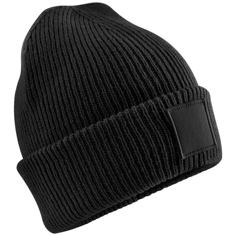Beechfield Kids Deep Cuffed Tonal Patch Beanie