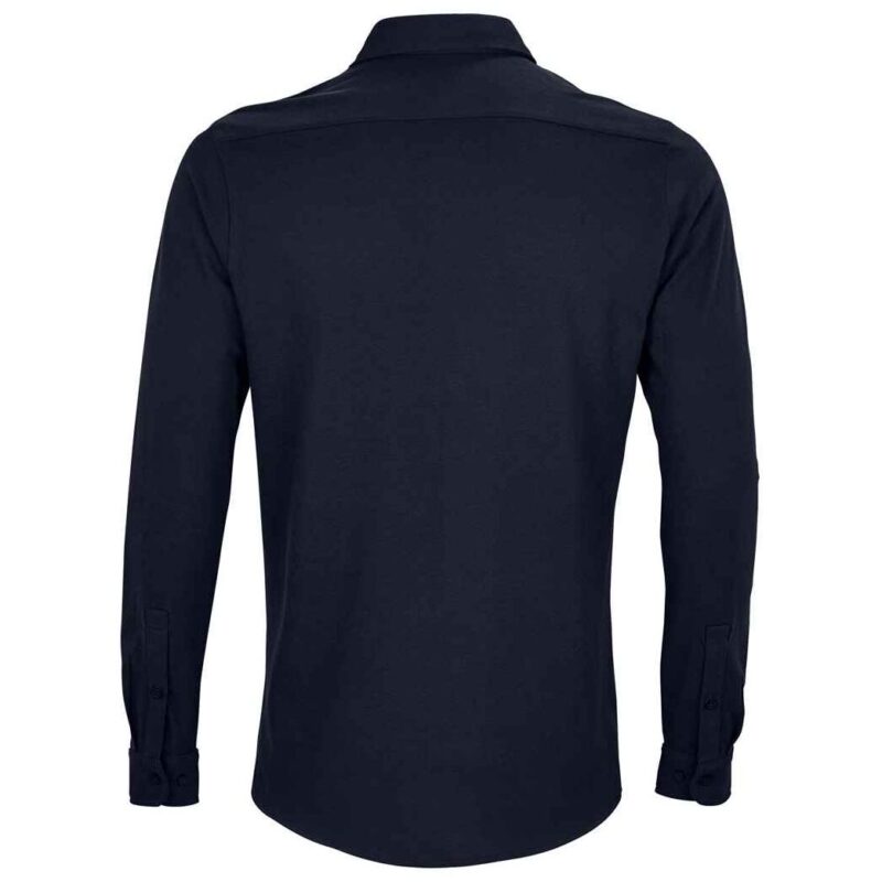 NEOBLU Basile Organic Cotton Long Sleeve Pique Shirt