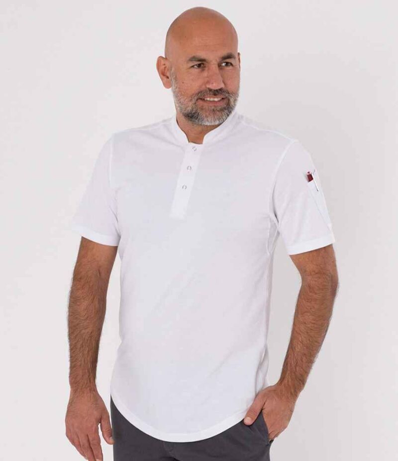 Le Chef Knitted Pique Chef's Shirt