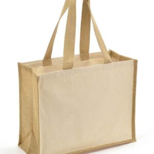 Brand Lab Jute and Canvas Shopper
