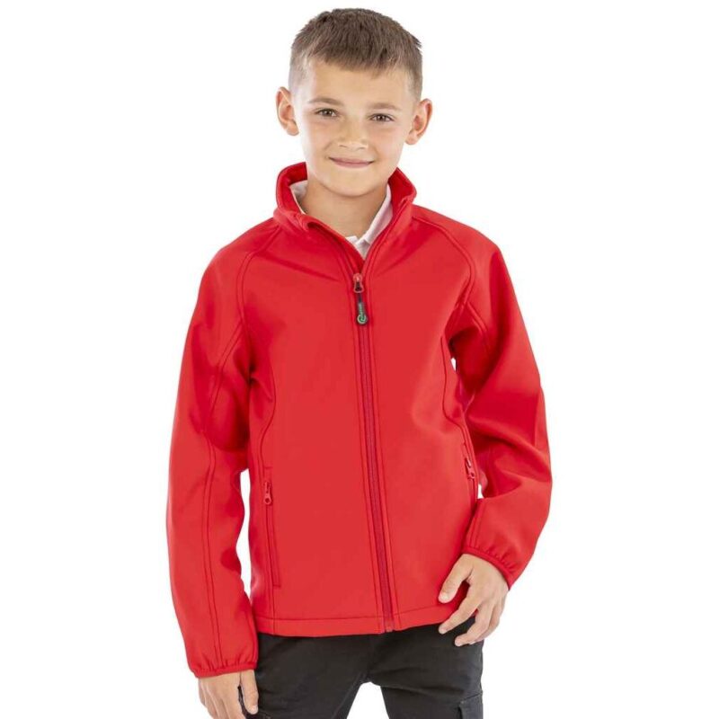 Result Recycled Kids Two Layer Printable Soft Shell Jacket