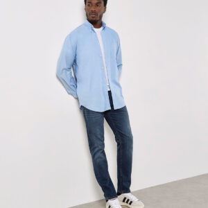Kustom Kit Long Sleeve Classic Fit Workwear Oxford Shirt