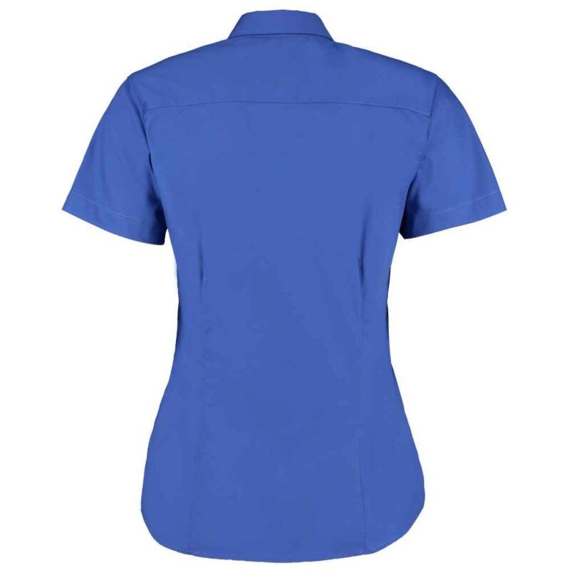 Kustom Kit Ladies Premium Short Sleeve Tailored Oxford Shirt