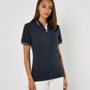 Kustom Kit Ladies St Mellion Tipped Cotton Pique Polo Shirt