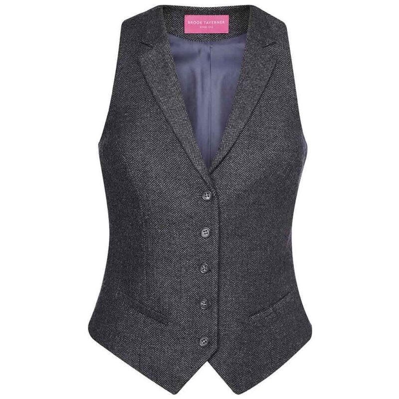 Brook Taverner Ladies Nashville Tweed Waistcoat
