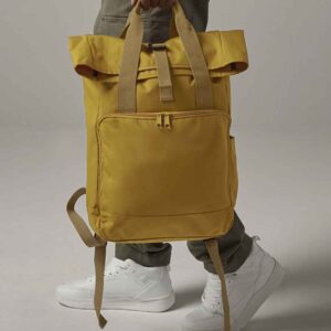 BagBase Recycled Twin Handle Roll-Top Backpack