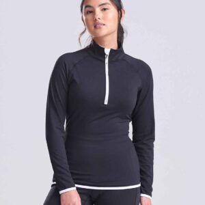 AWDis Ladies Cool Half Zip Sweat Top