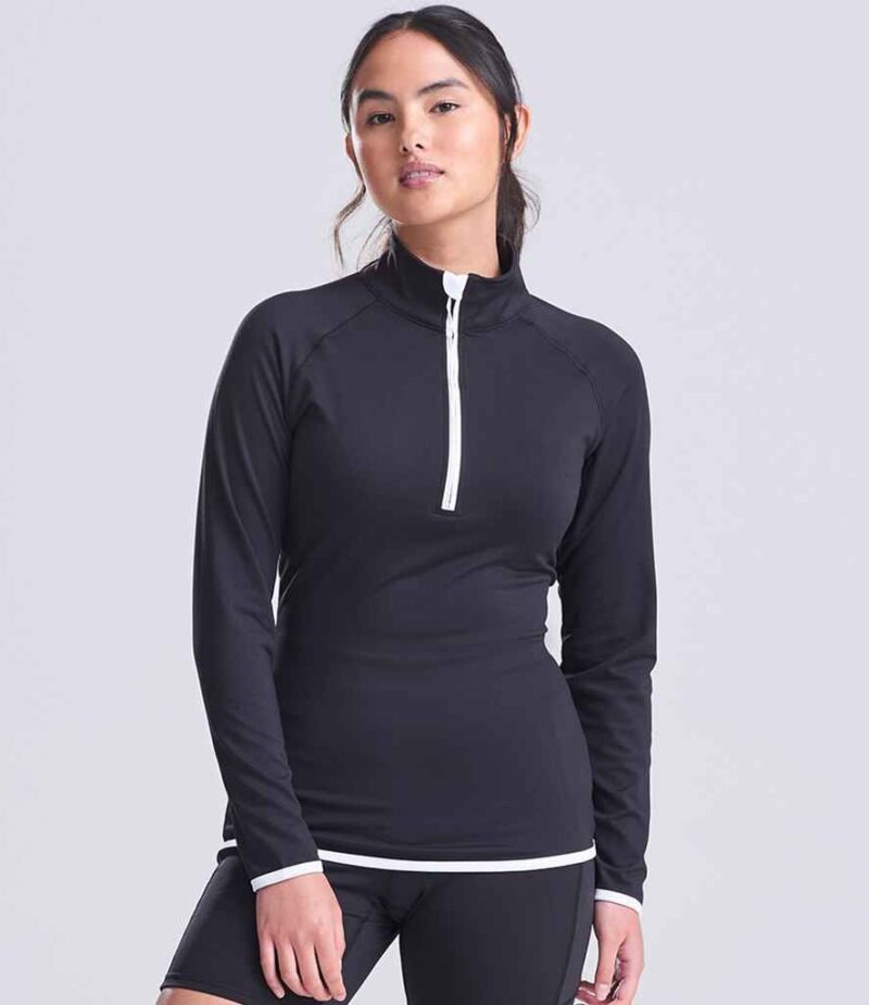 AWDis Ladies Cool Half Zip Sweat Top