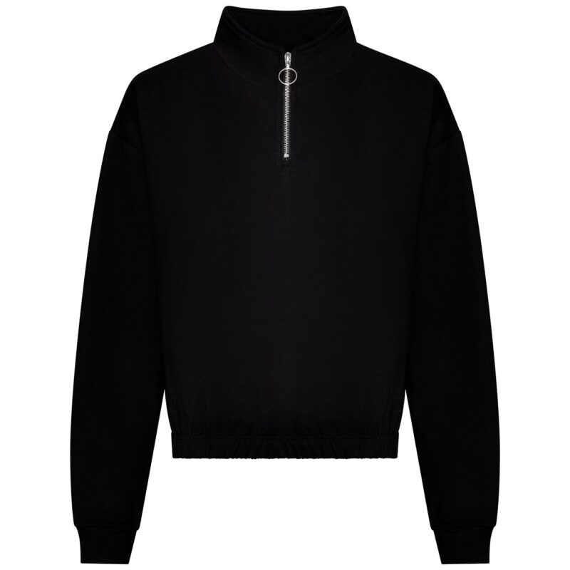 AWDis Ladies Cropped 1/4 Zip Sweatshirt