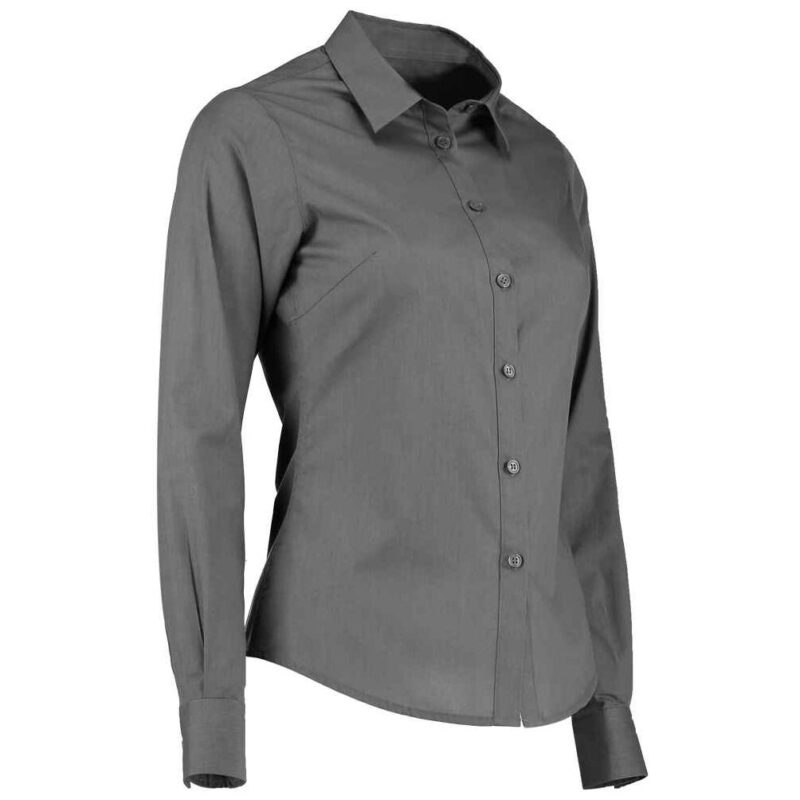 Kustom Kit Ladies Long Sleeve Tailored Poplin Shirt