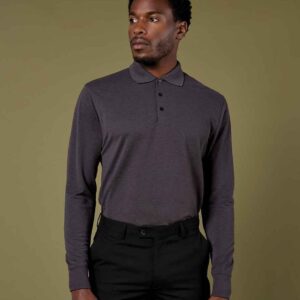Kustom Kit Long Sleeve Poly/Cotton Pique Polo Shirt