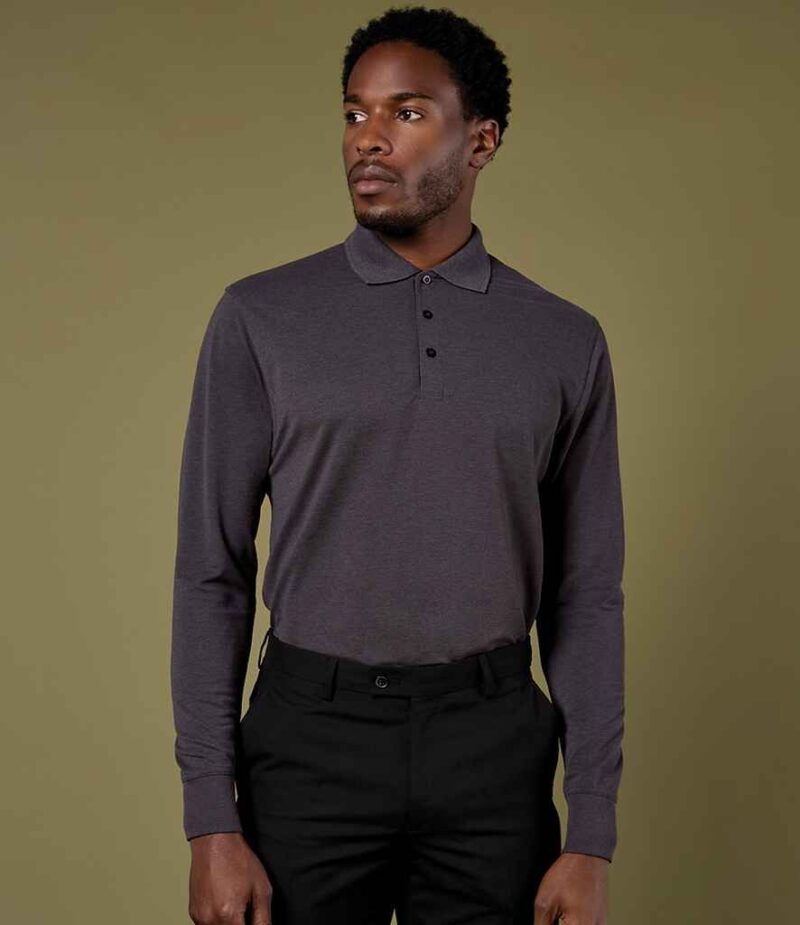 Kustom Kit Long Sleeve Poly/Cotton Pique Polo Shirt