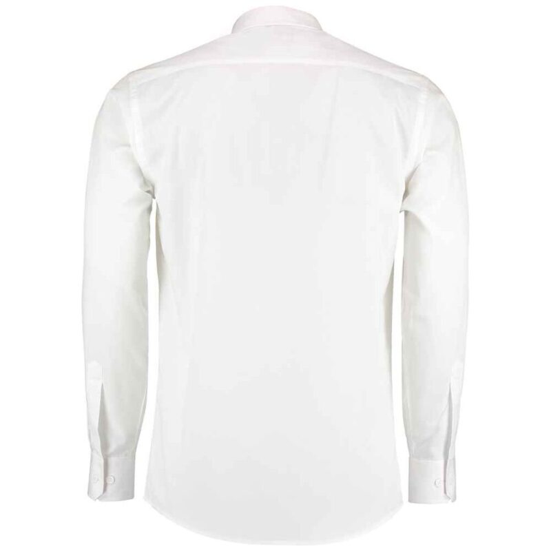 Kustom Kit Long Sleeve Tailored Poplin Shirt