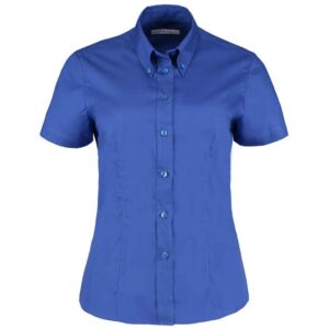 Kustom Kit Ladies Premium Short Sleeve Tailored Oxford Shirt