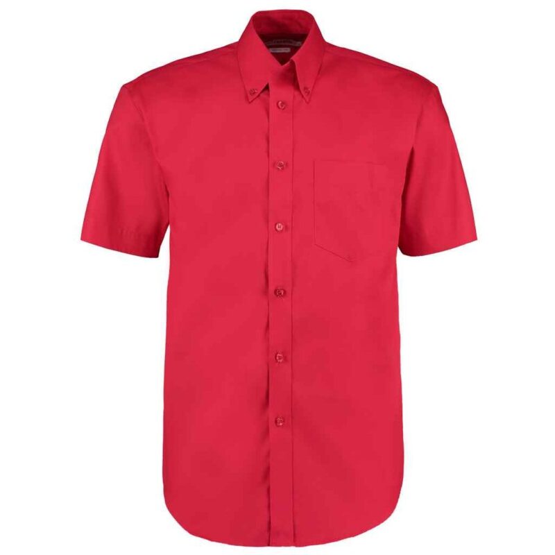 Kustom Kit Premium Short Sleeve Classic Fit Oxford Shirt