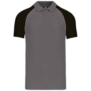 Kariban Baseball Cotton Pique Polo Shirt