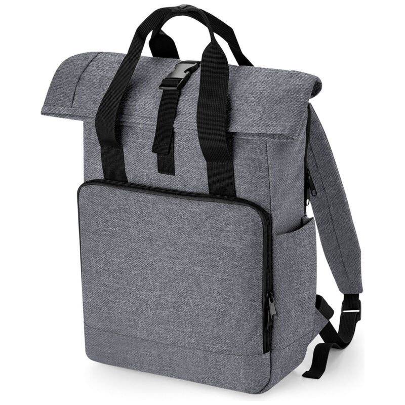 BagBase Recycled Twin Handle Roll-Top Laptop Backpack
