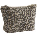 Westford Mill Leopard Print Canvas Accessory Bag
