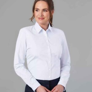 Brook Taverner Ladies Selene Long Sleeve Poplin Shirt