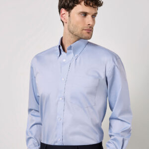 Kustom Kit Premium Long Sleeve Classic Fit Oxford Shirt