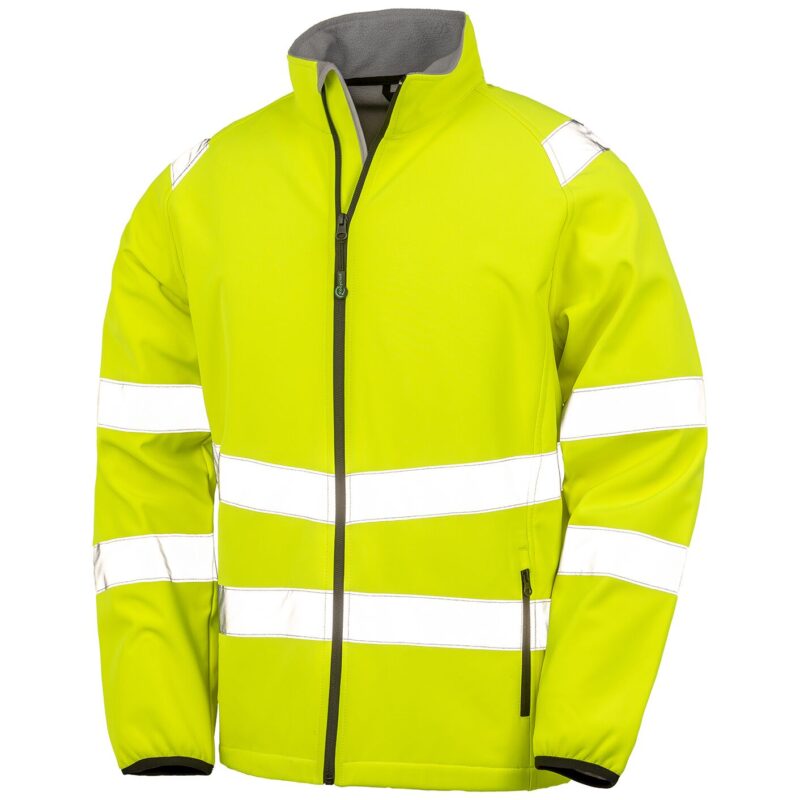 Result Recycled Printable Safety Soft Shell Jacket