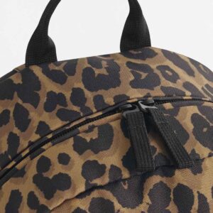 BagBase Leopard Print Mini Backpack