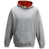 Heather Grey/Fire Red