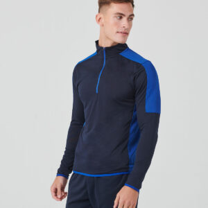 Finden + Hales Contrast Zip Neck Midlayer Top