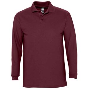 SOL'S Winter II Long Sleeve Cotton Pique Polo Shirt