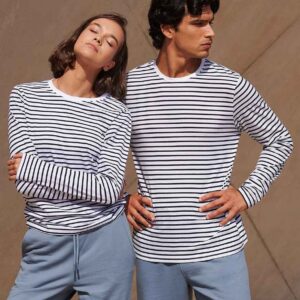 SF Clothing Unisex Long Sleeve Striped T-Shirt
