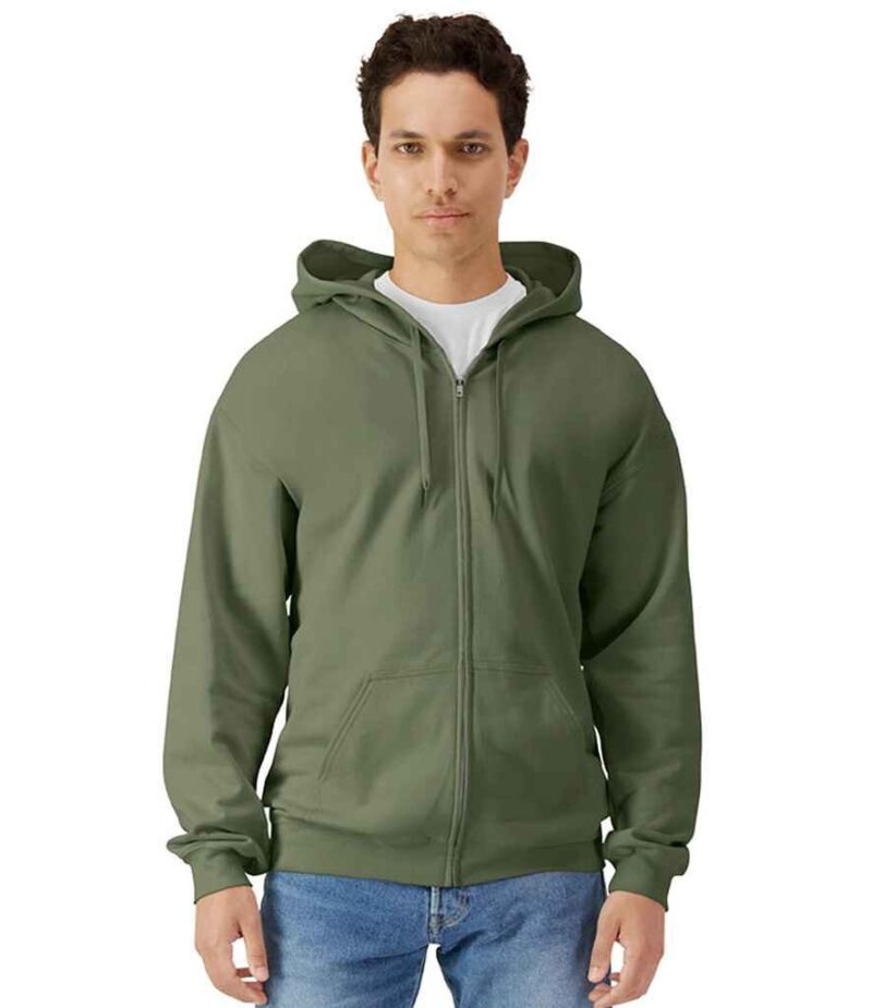Gildan SoftStyle Midweight Full Zip Hooded Sweatshirt