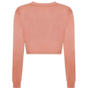 AWDis Ladies Long Sleeve Cropped T-Shirt