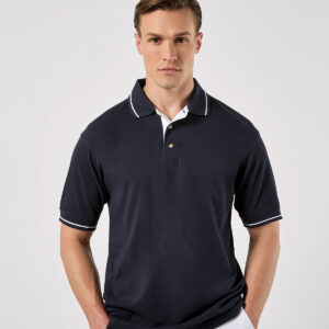 Kustom Kit St Mellion Tipped Cotton Pique Polo Shirt