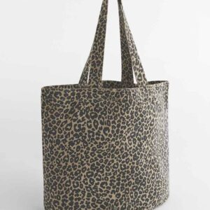Westford Mill Leopard Print Canvas Shopper