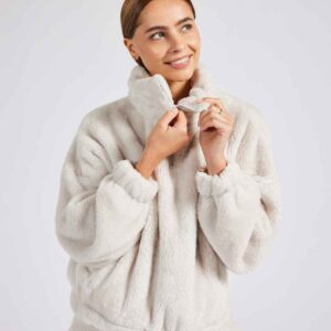 Brand Lab Ladies Fluffy 1/4 Zip Fleece